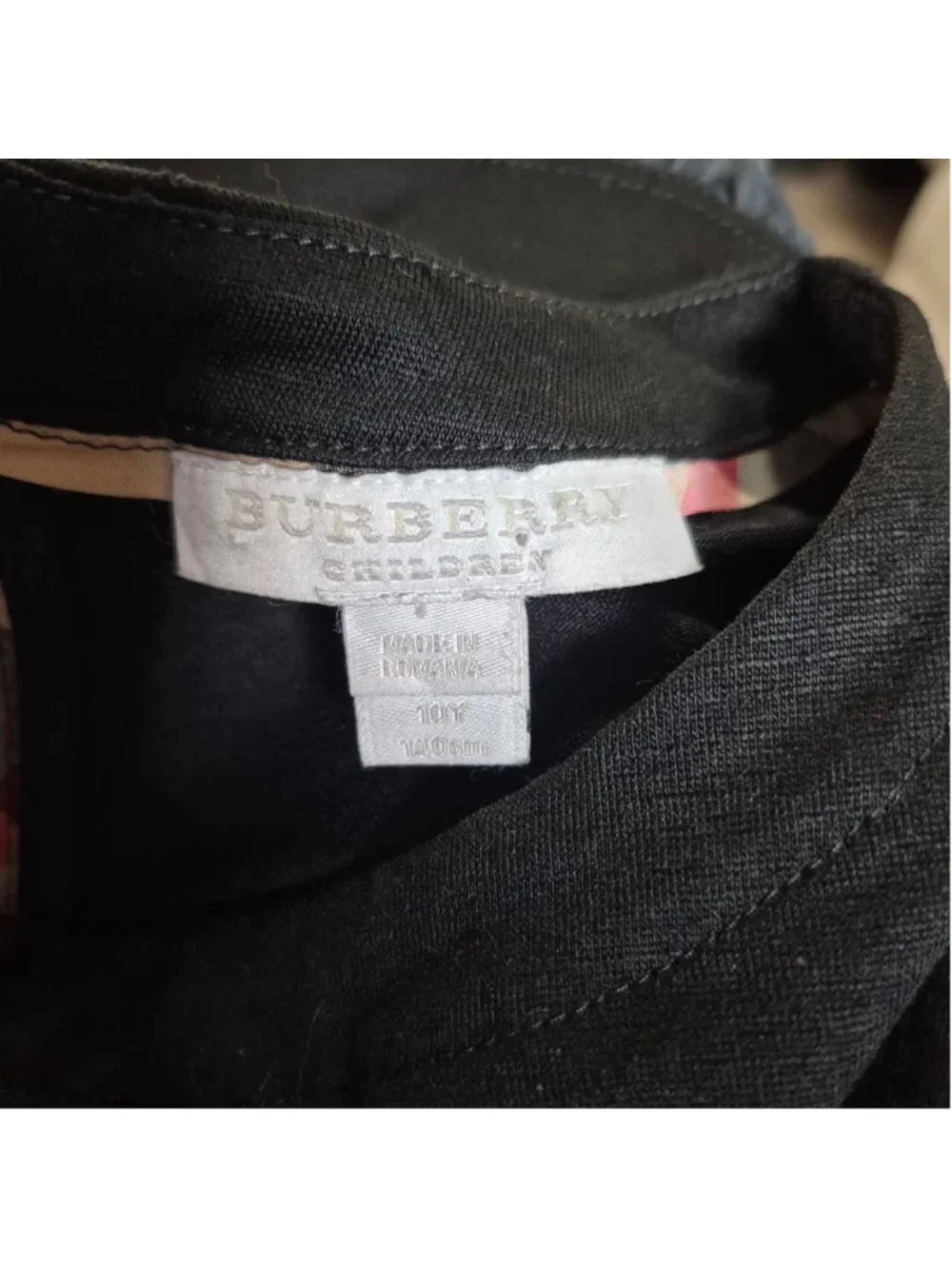 Girls Burberry Casual Dress Size 10 Black